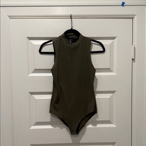 Forever 21 Olive Green Bodysuit